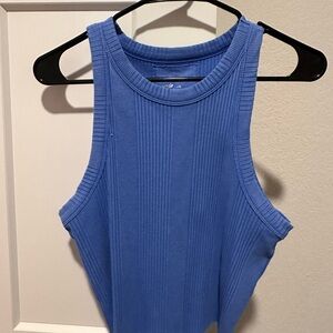 Aerie Blue Ribbed Tank Top